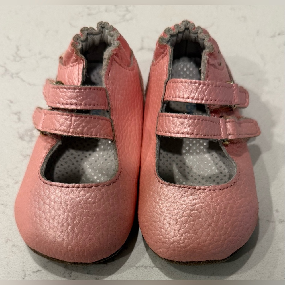 Robeez Toddler Girl Leather Hard Sole Shoes